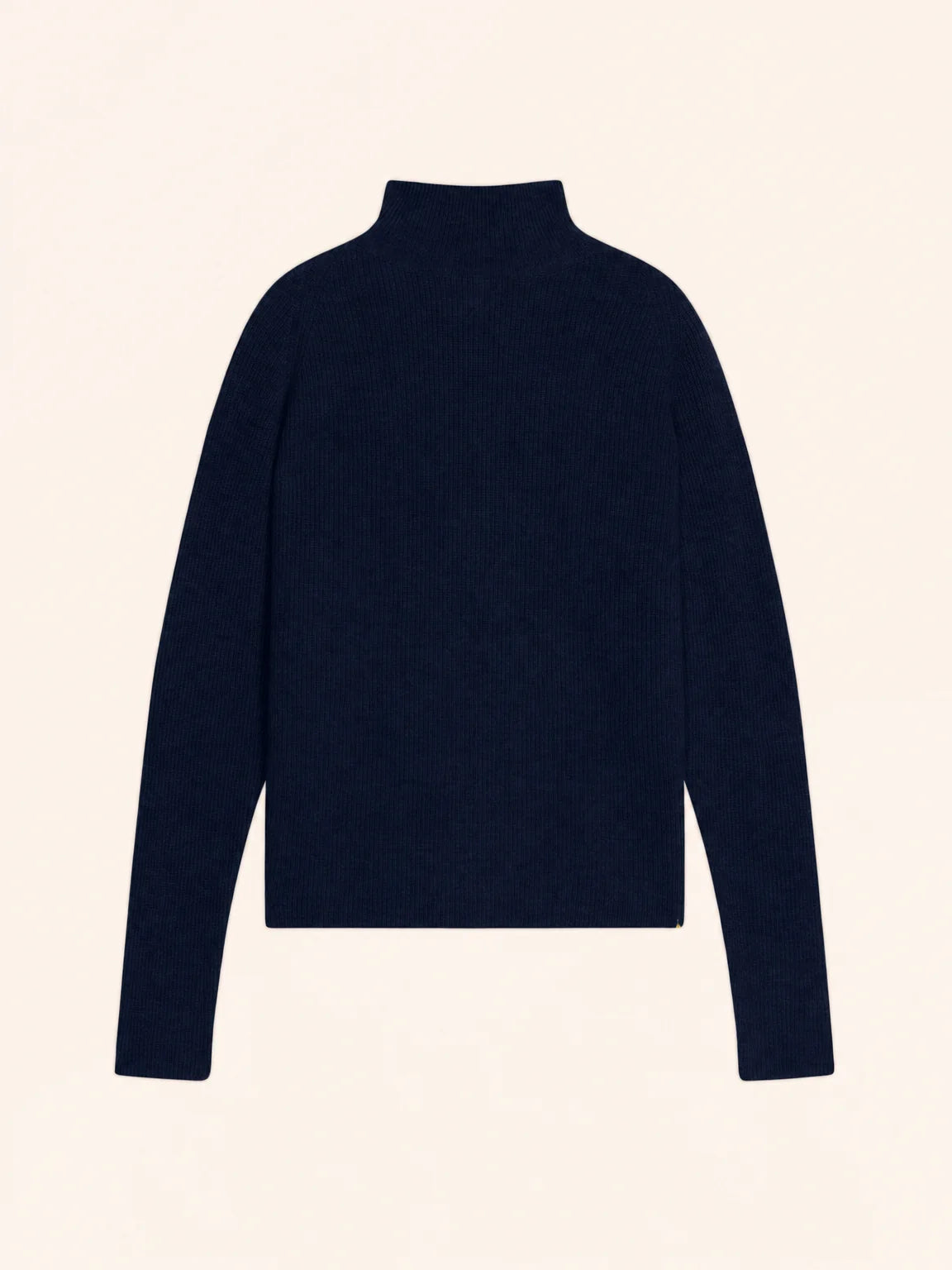 ALYSSA pull col montant bleu marine