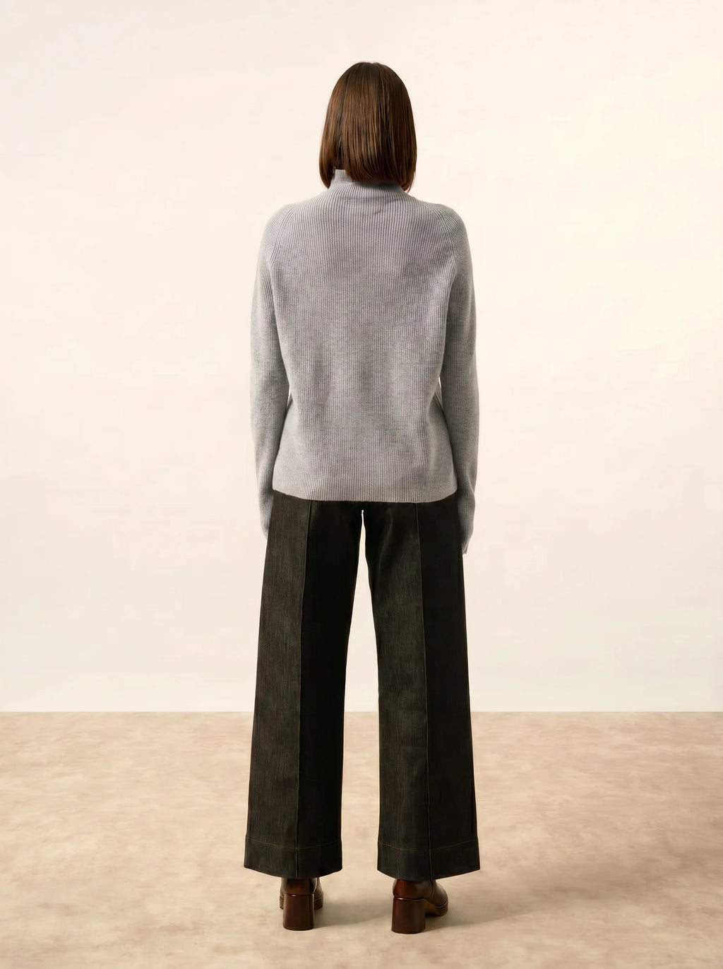 ALYSSA pullover stehkragen wolke meliert