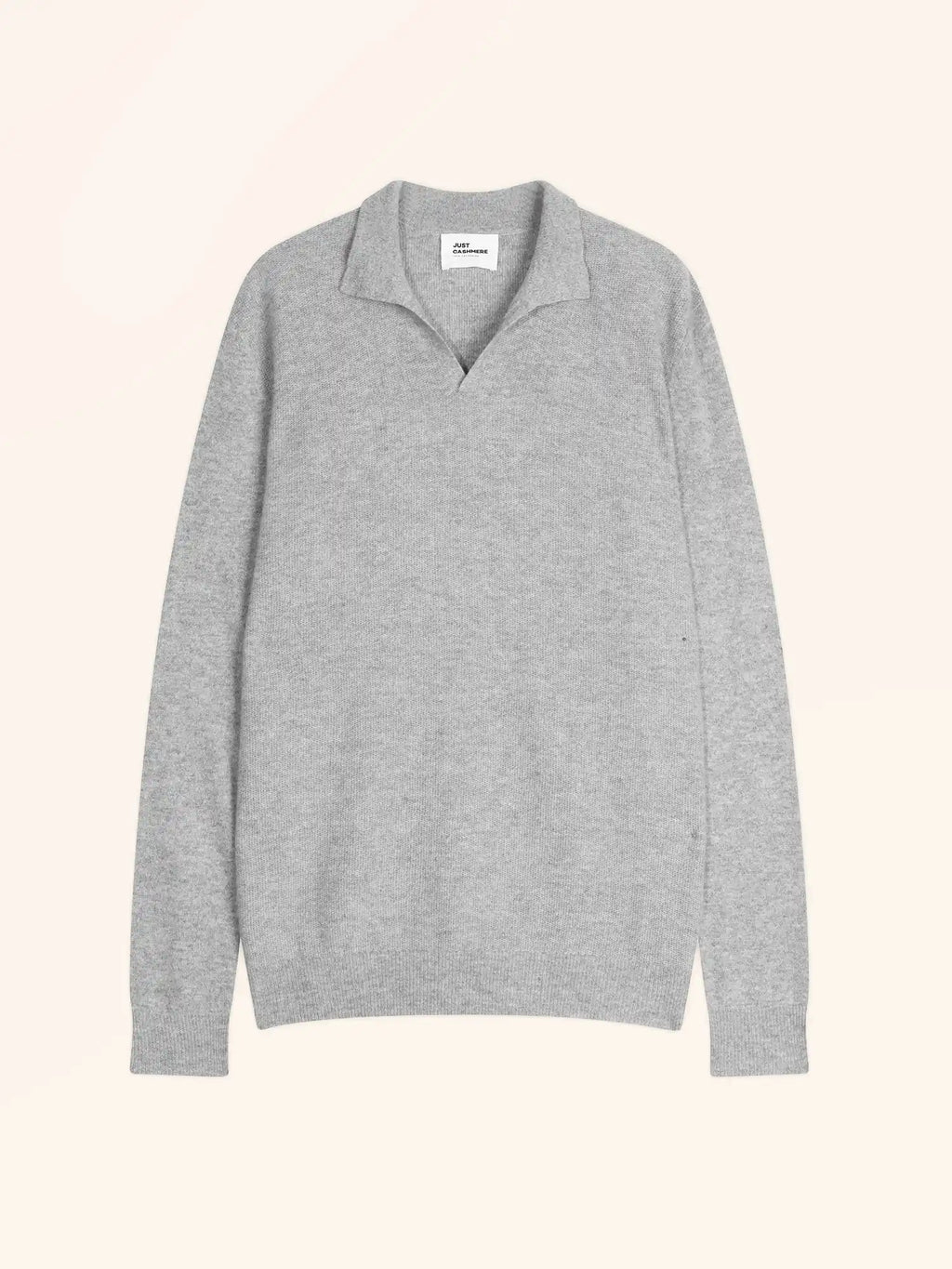 NOAH pullover polokragen offen wolke meliert