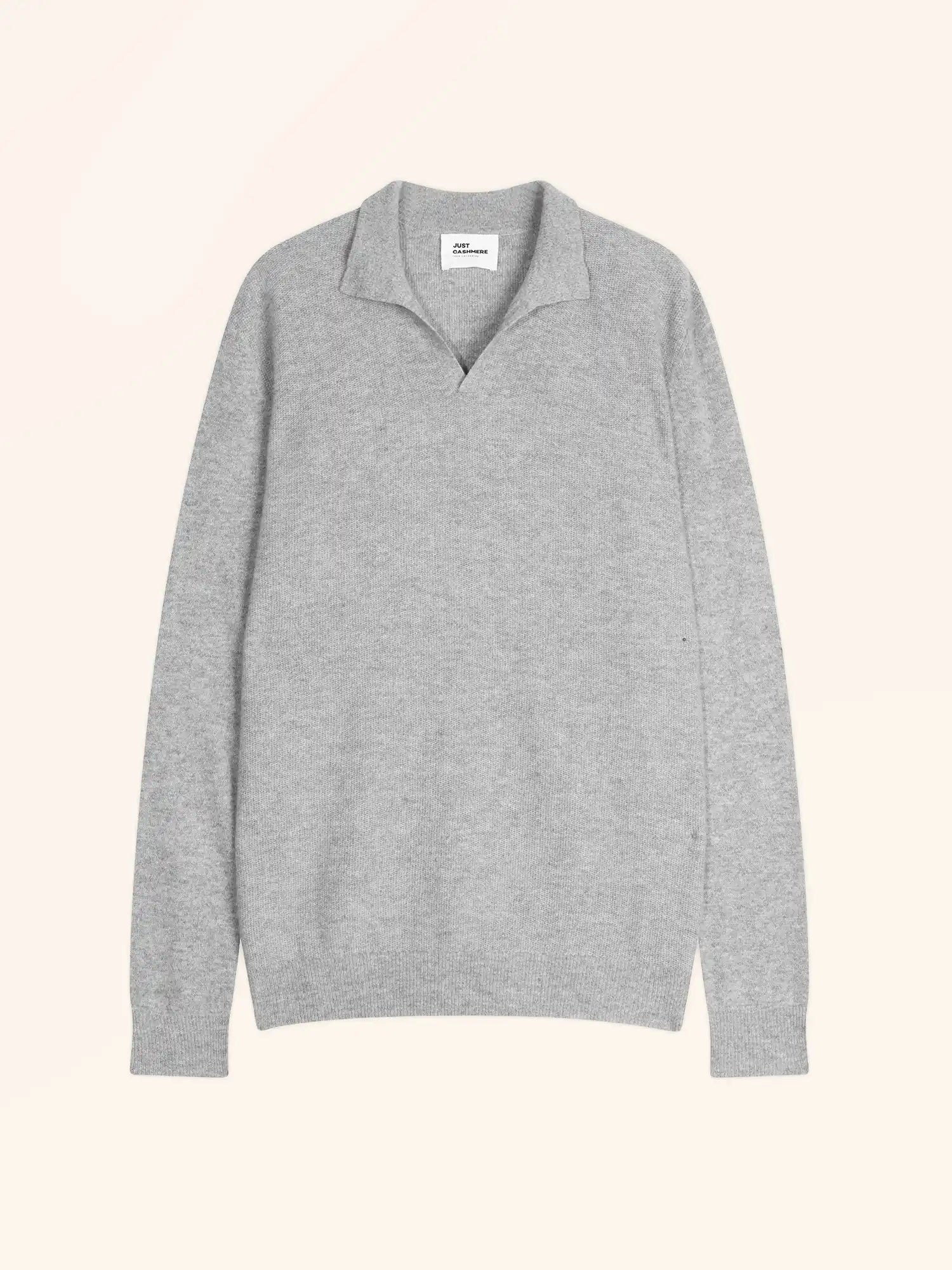 NOAH pullover polokragen offen wolke meliert