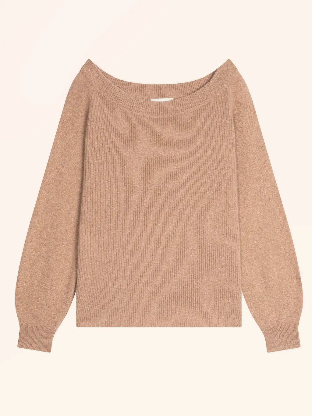 TONY pullover u-boot-ausschnitt camel meliert