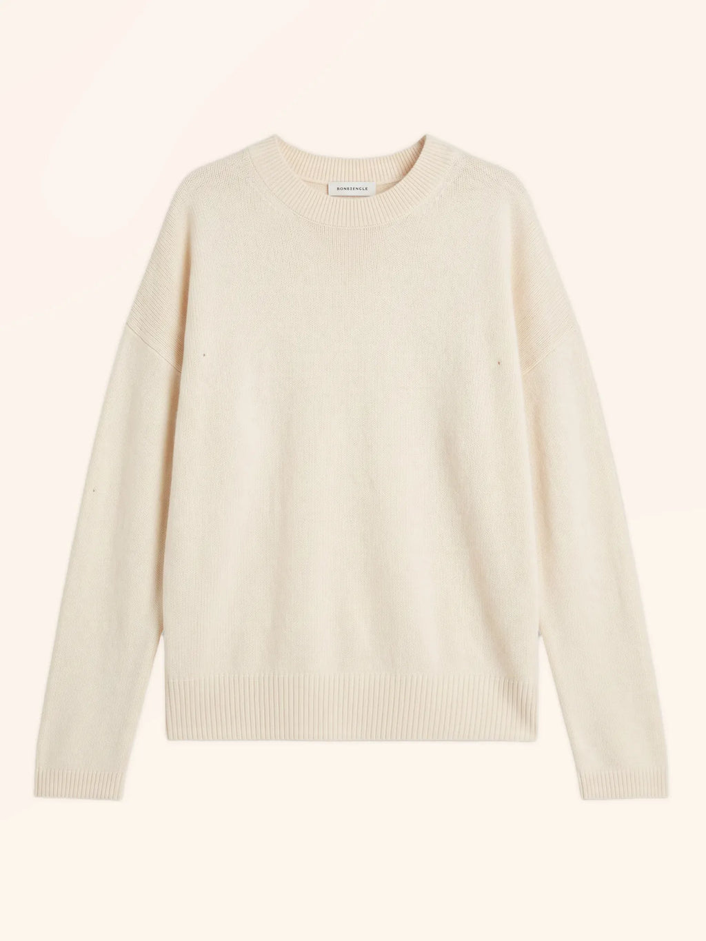 KAYLA pullover rundhalsausschnitt elfenbein