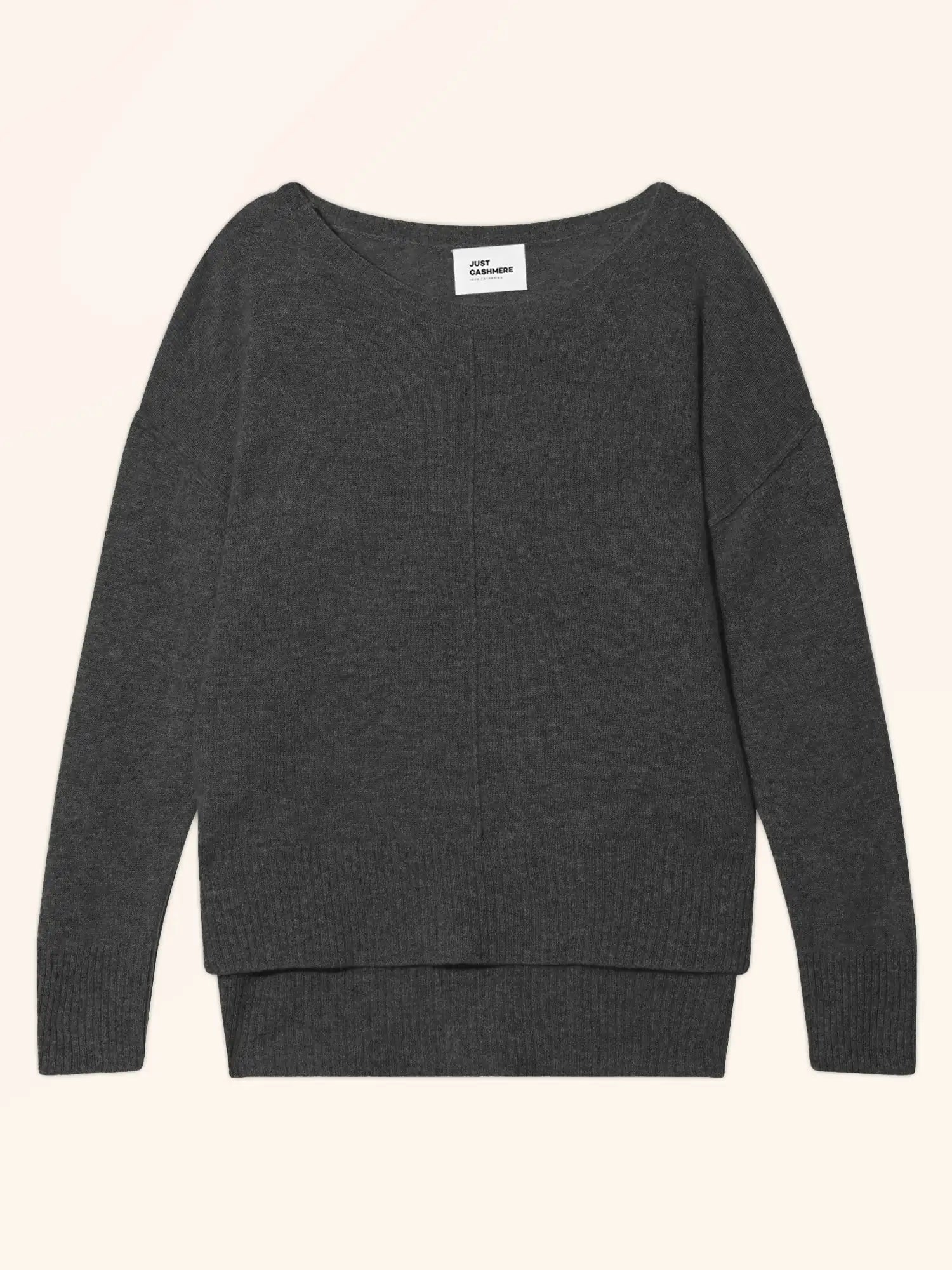 TESS pullover rundhalsausschnitt anthrazit meliert