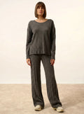 TESS pullover rundhalsausschnitt anthrazit meliert