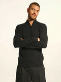 NOUR pullover dockermütze schwarz