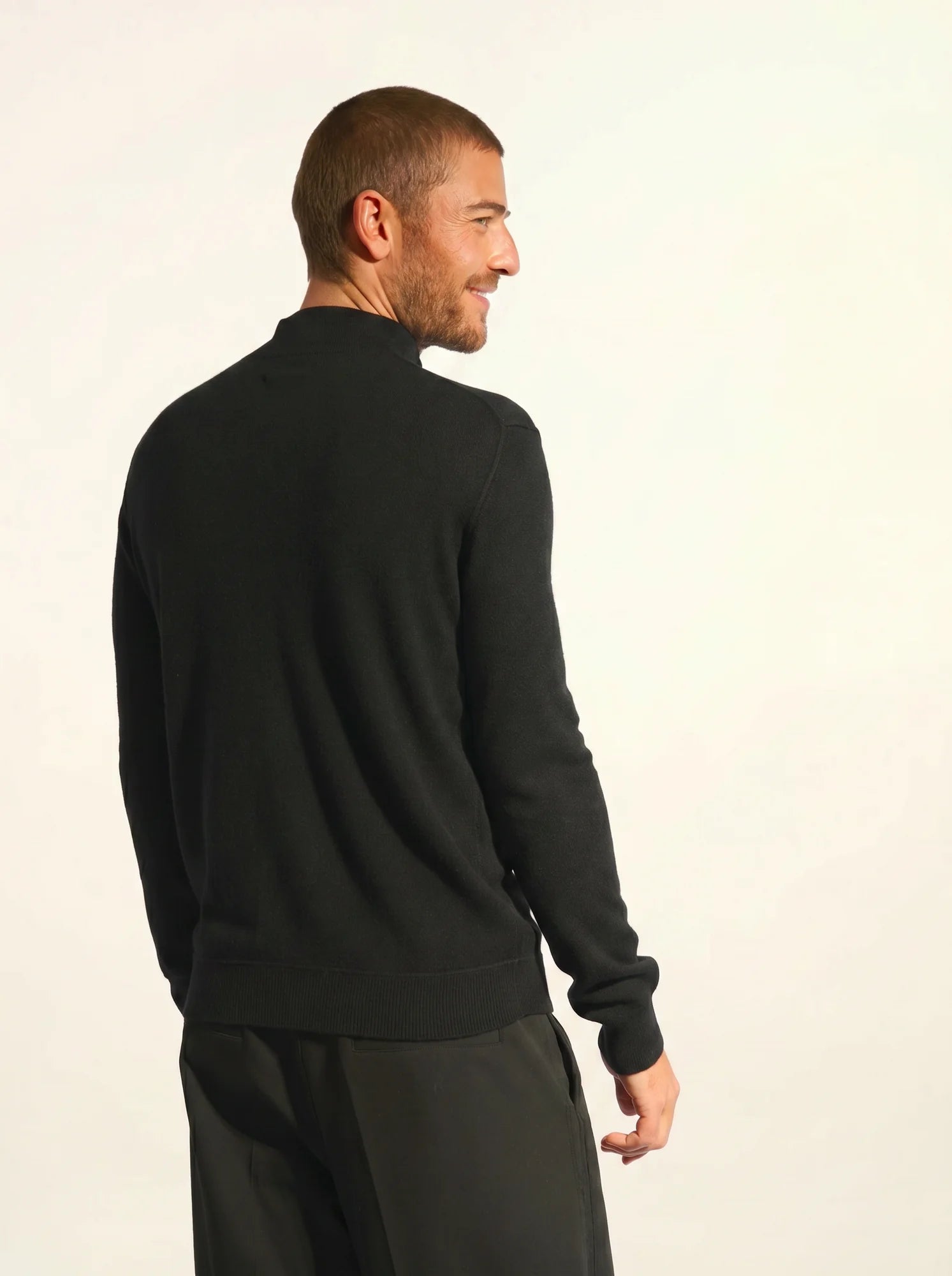 NOUR pullover dockermütze schwarz