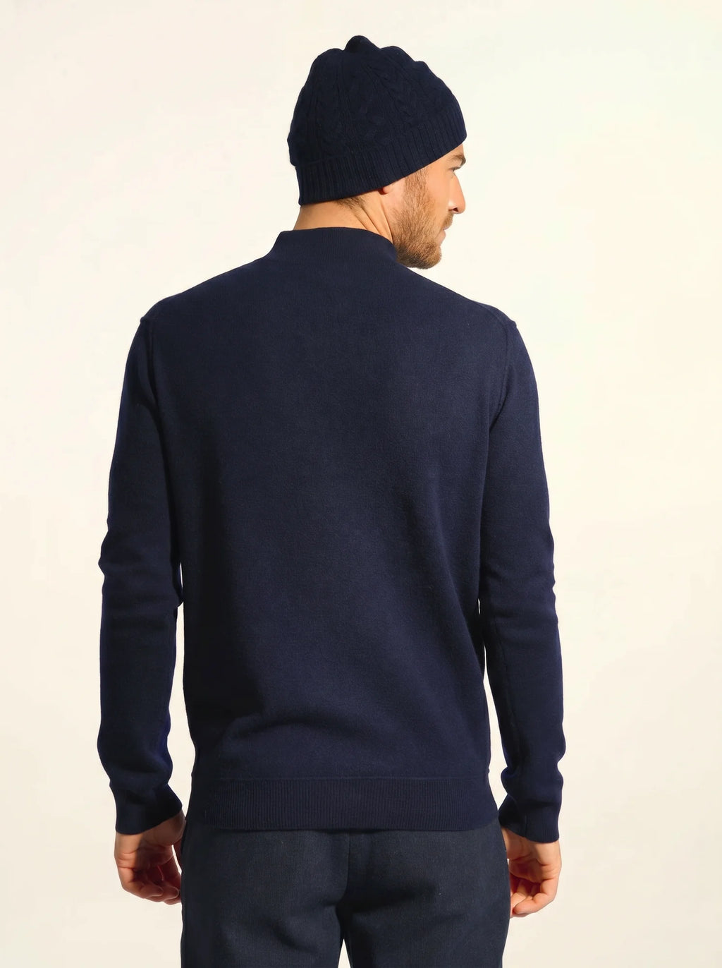 NOUR pullover dockermütze marineblau