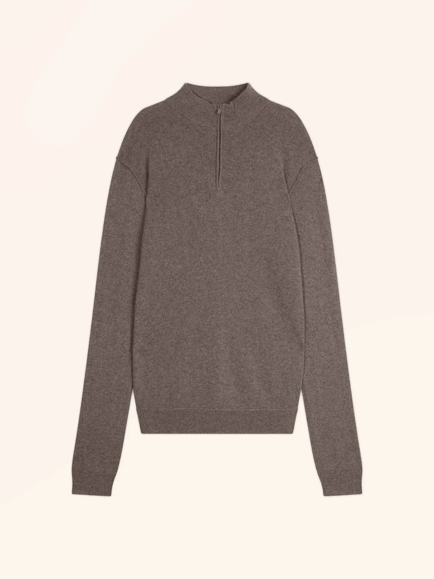 NOUR pullover dockermütze taupe meliert