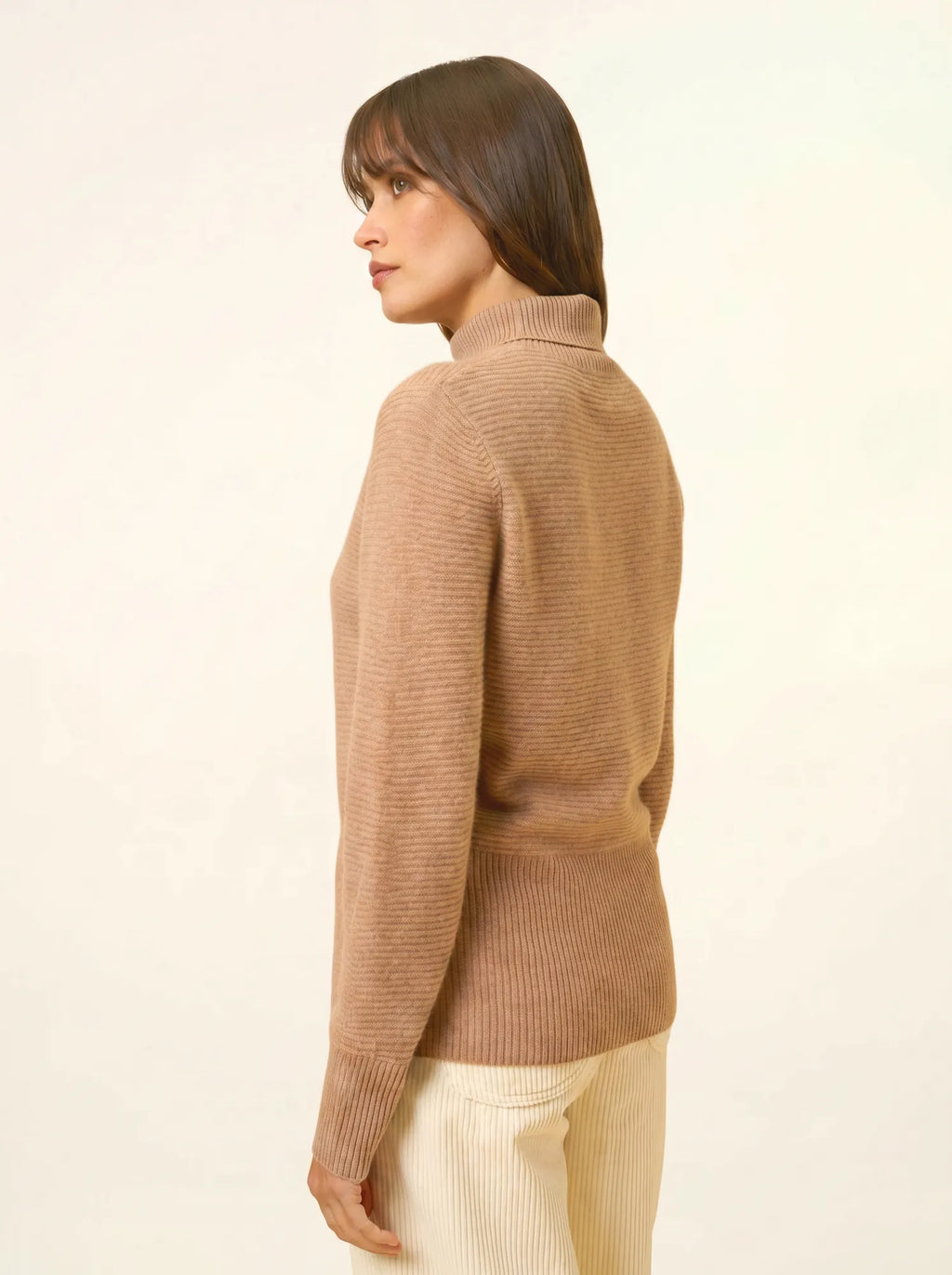 UDNY pullover rollkragen camel meliert