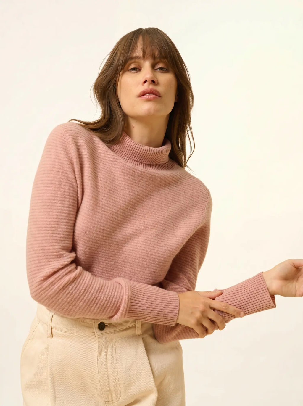 UDNY pullover rollkragen bois de rosa