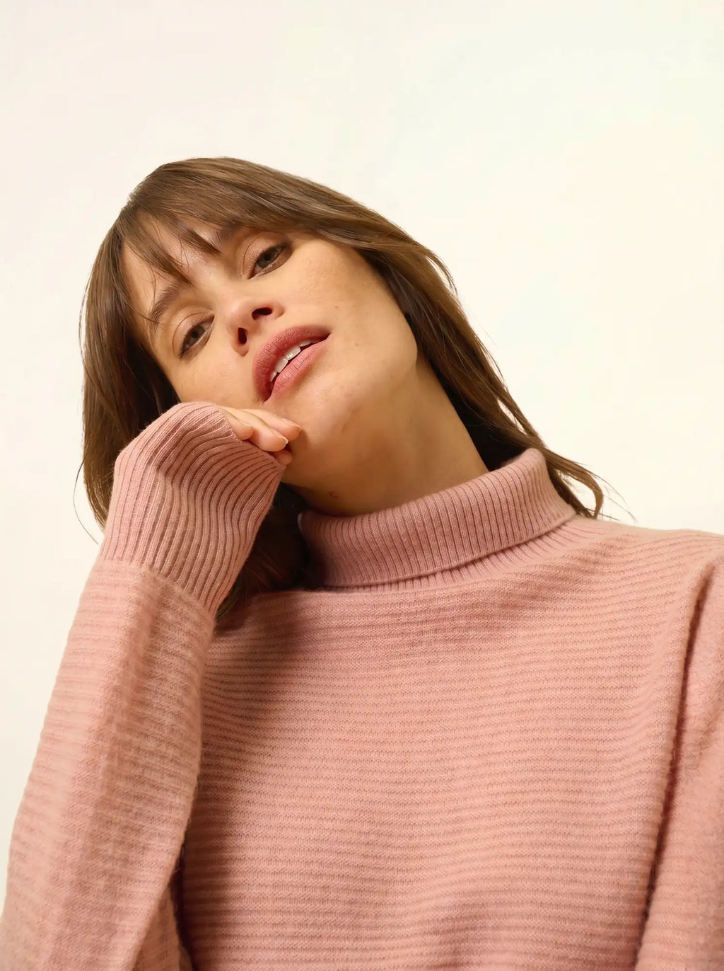 UDNY pullover rollkragen bois de rosa