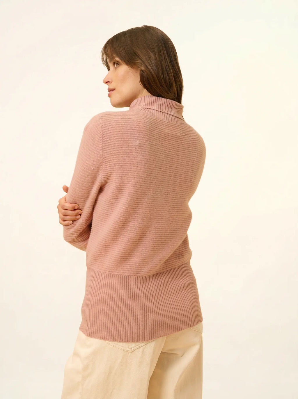 UDNY pullover rollkragen bois de rosa