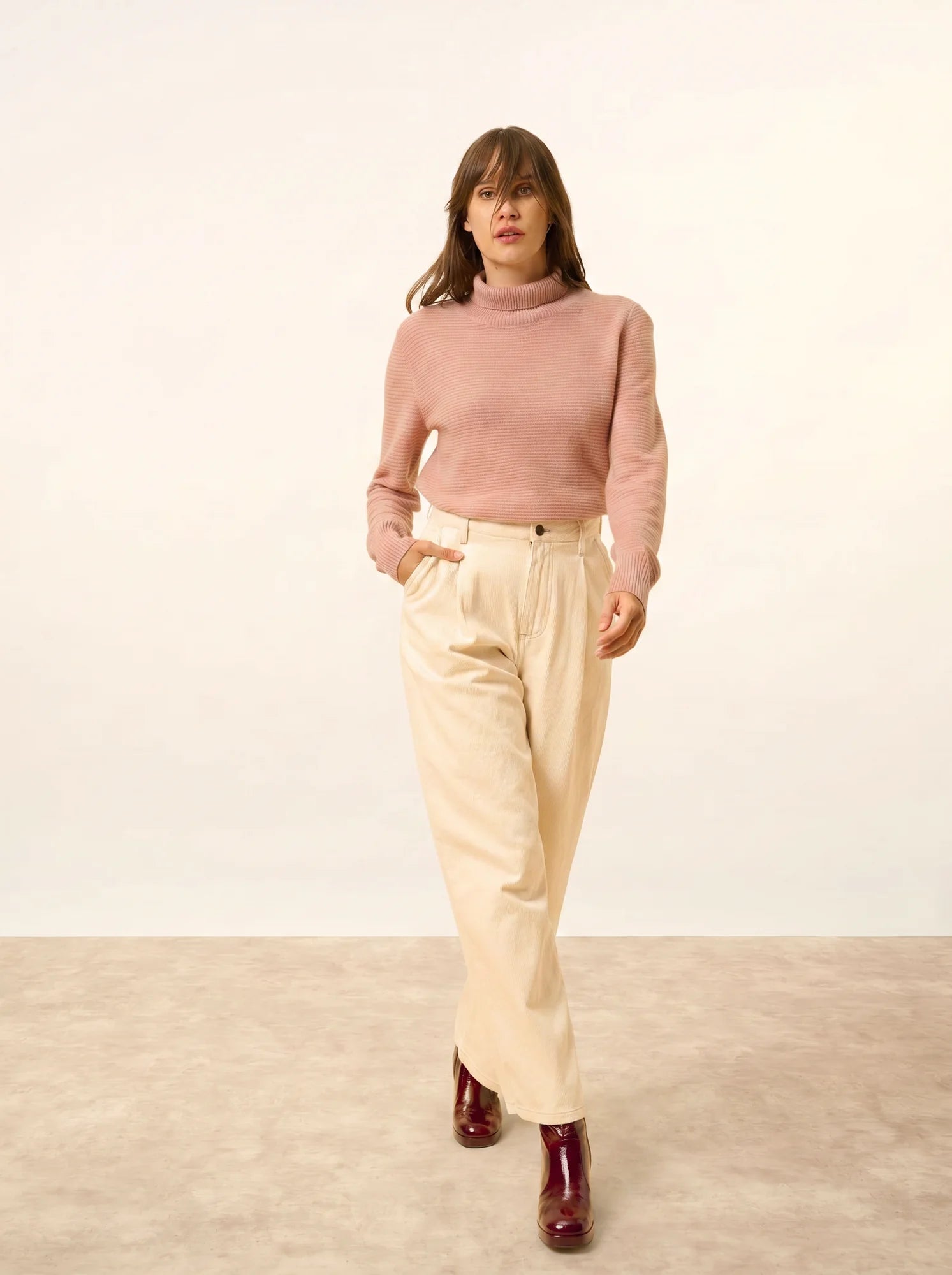 UDNY pullover rollkragen bois de rosa