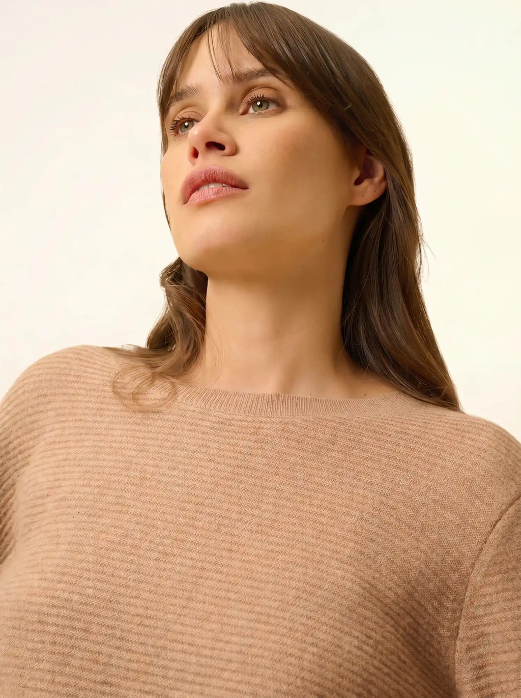 NETHY pullover u-boot-ausschnitt camel meliert