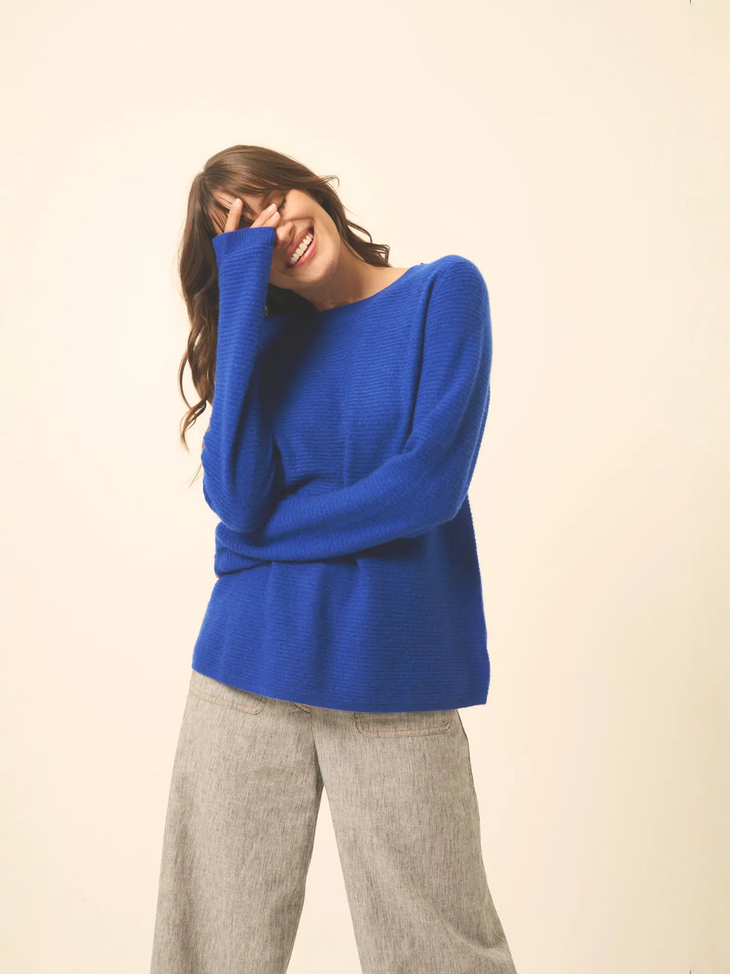 NETHY pullover u-boot-ausschnitt ultramarin