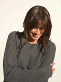 NETHY pullover u-boot-ausschnitt anthrazit meliert
