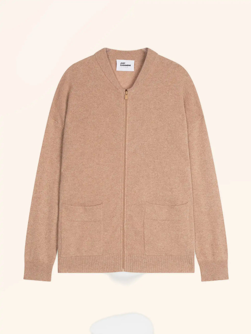 ERVIE weste mit reissverschluss col mao camel meliert