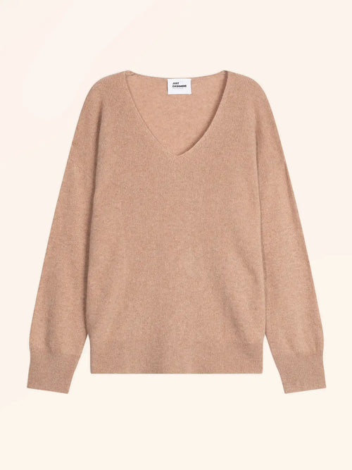 BIRSE pull col V camel chiné