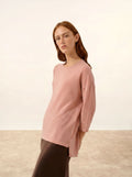 CLATTIE pullover rundhalsausschnitt bois de rosa