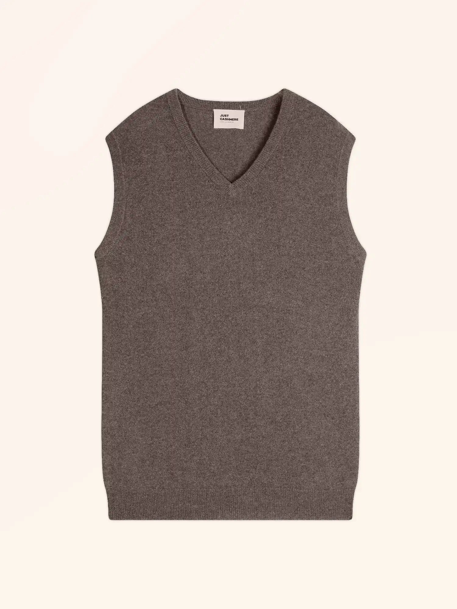 CORKI top v-ausschnitt taupe meliert