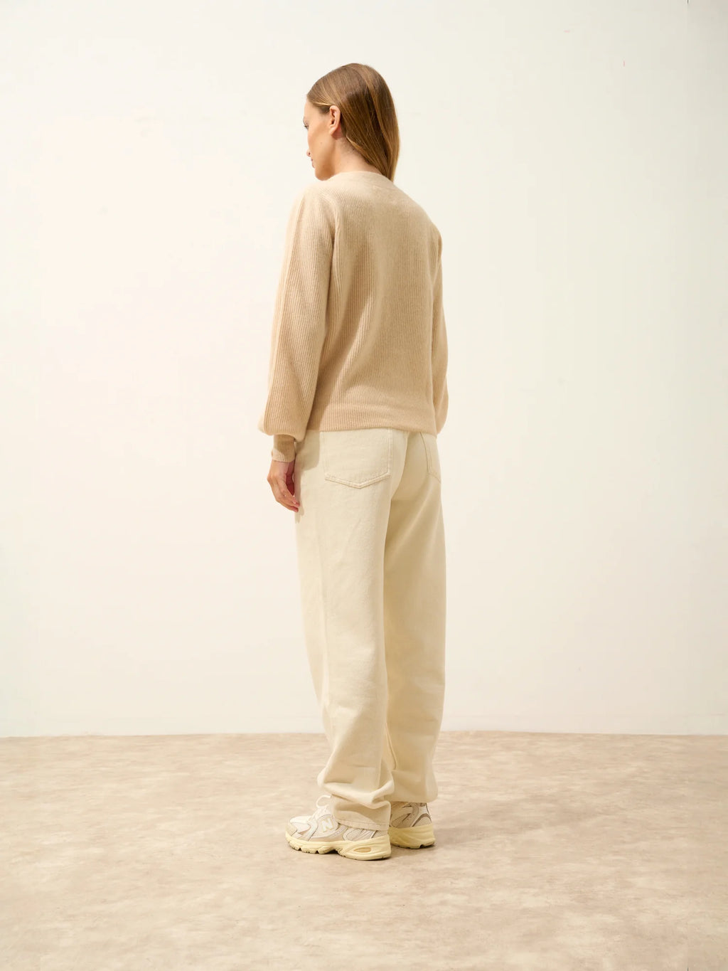 NOTY pullover col lavallière sand