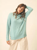 JOSPE pullover rundhalsausschnitt aqua meliert
