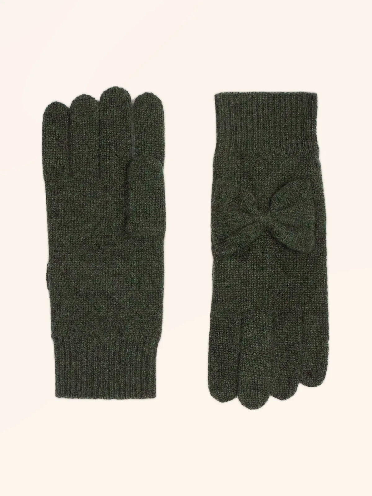 LUCY Gloves 4 Ply Heather Khaki