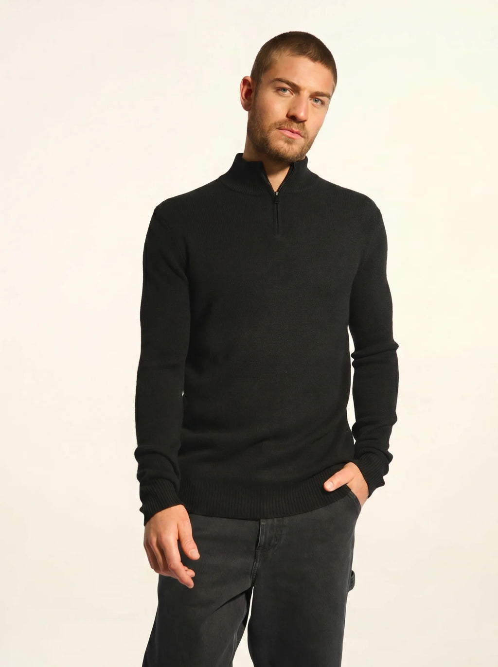 LEONIE pullover dockermütze 4-fädig schwarz