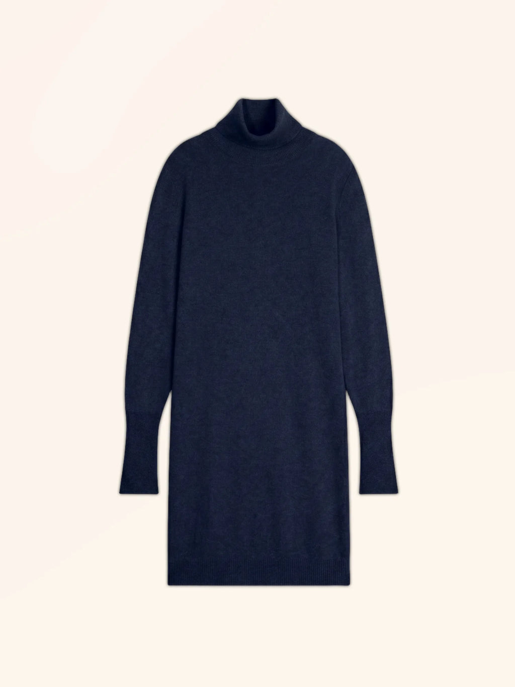 ZOELA kleid rollkragen marineblau