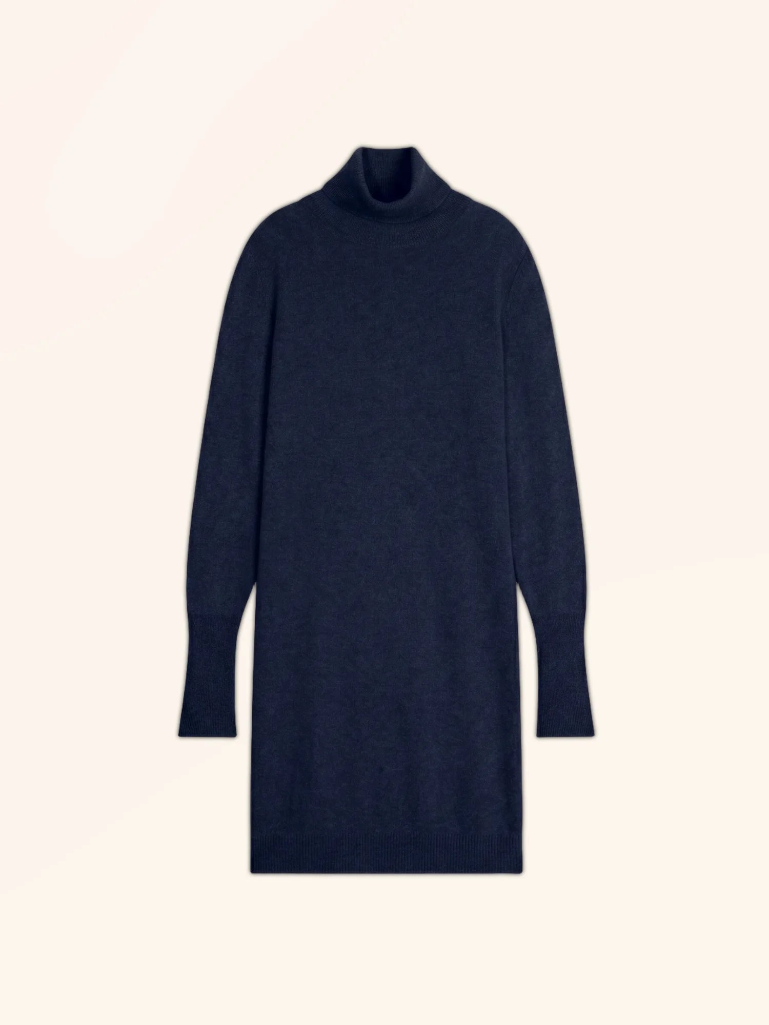 ZOELA robe col roulé bleu marine