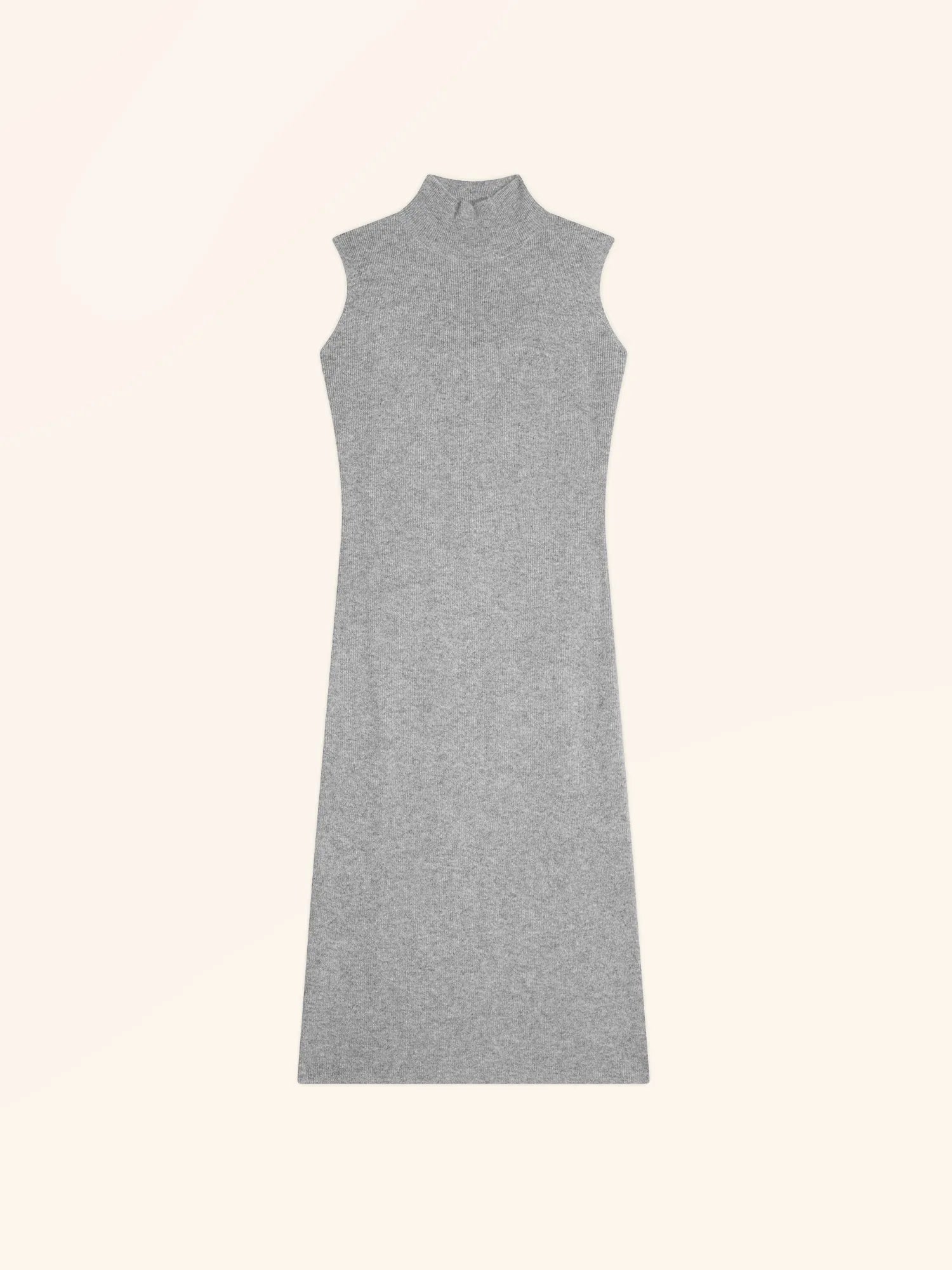 LOTTIE kleid stehkragen ärmellos wolke meliert