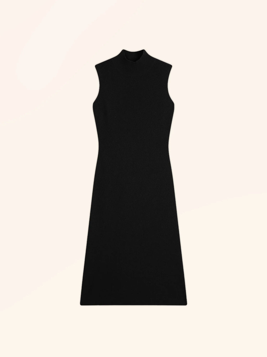 LOTTIE kleid stehkragen ärmellos schwarz