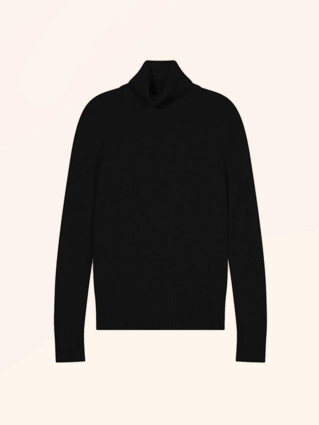 LUCIE pullover rollkragen 4-fädig schwarz
