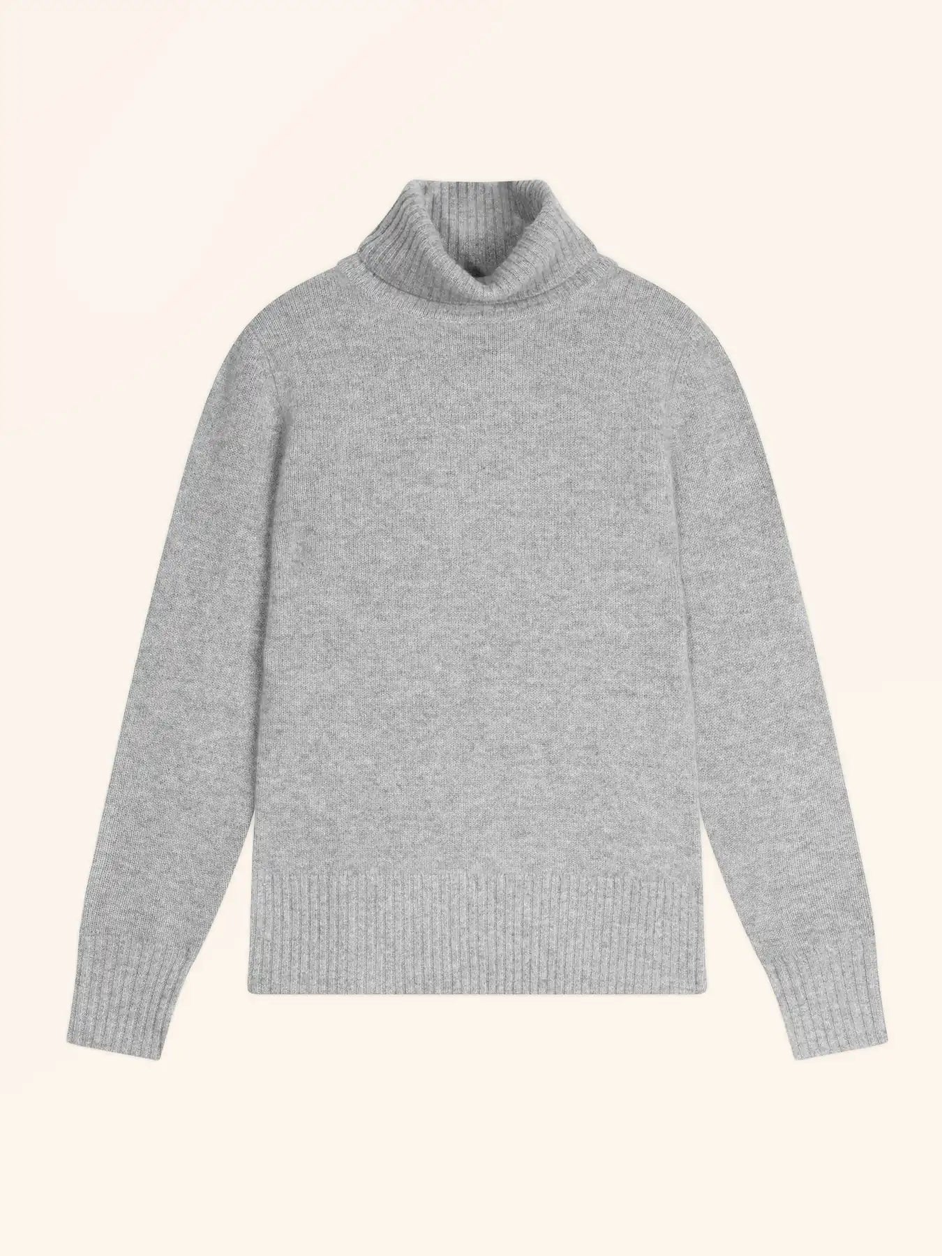 LUCIE pull col roulé 4 fils nuage chiné