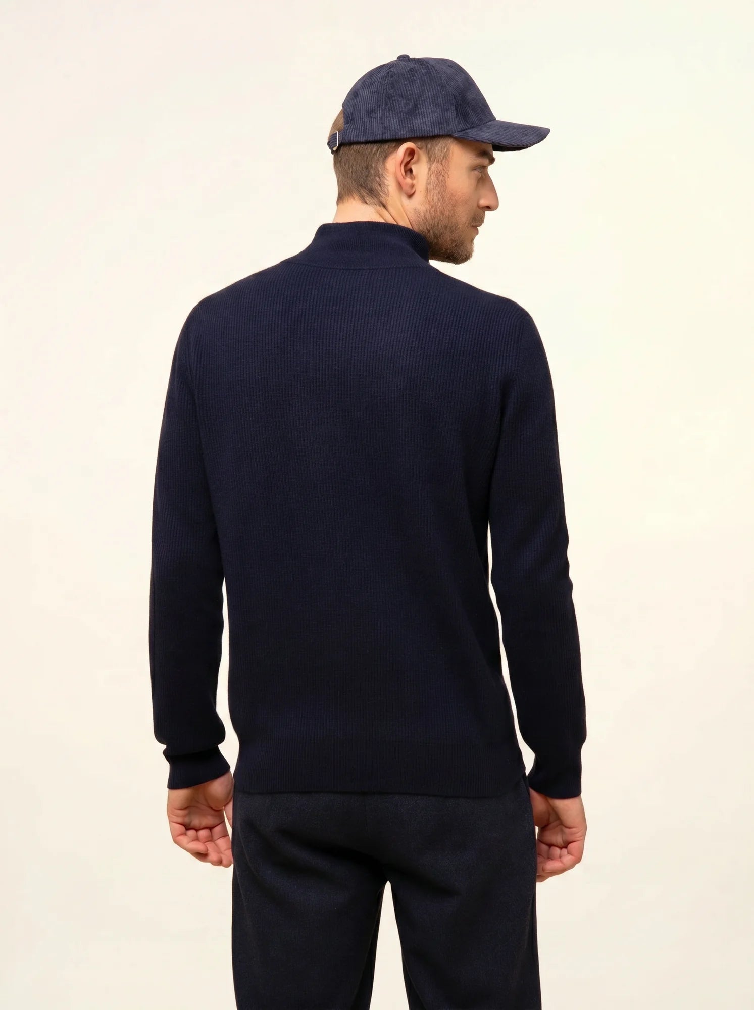 EVA pullover stehkragen marineblau
