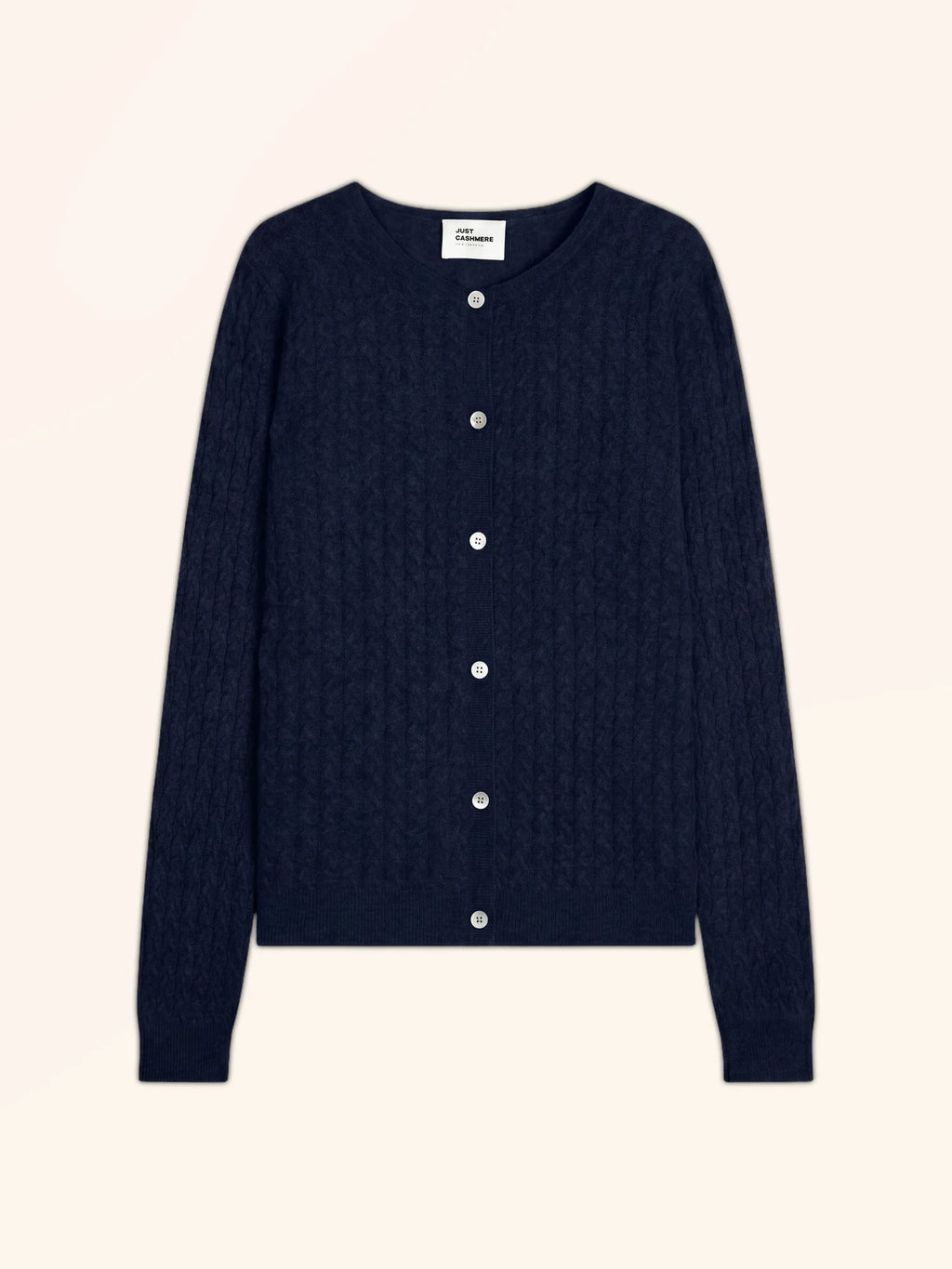 LAURA cardigan col rond bleu marine