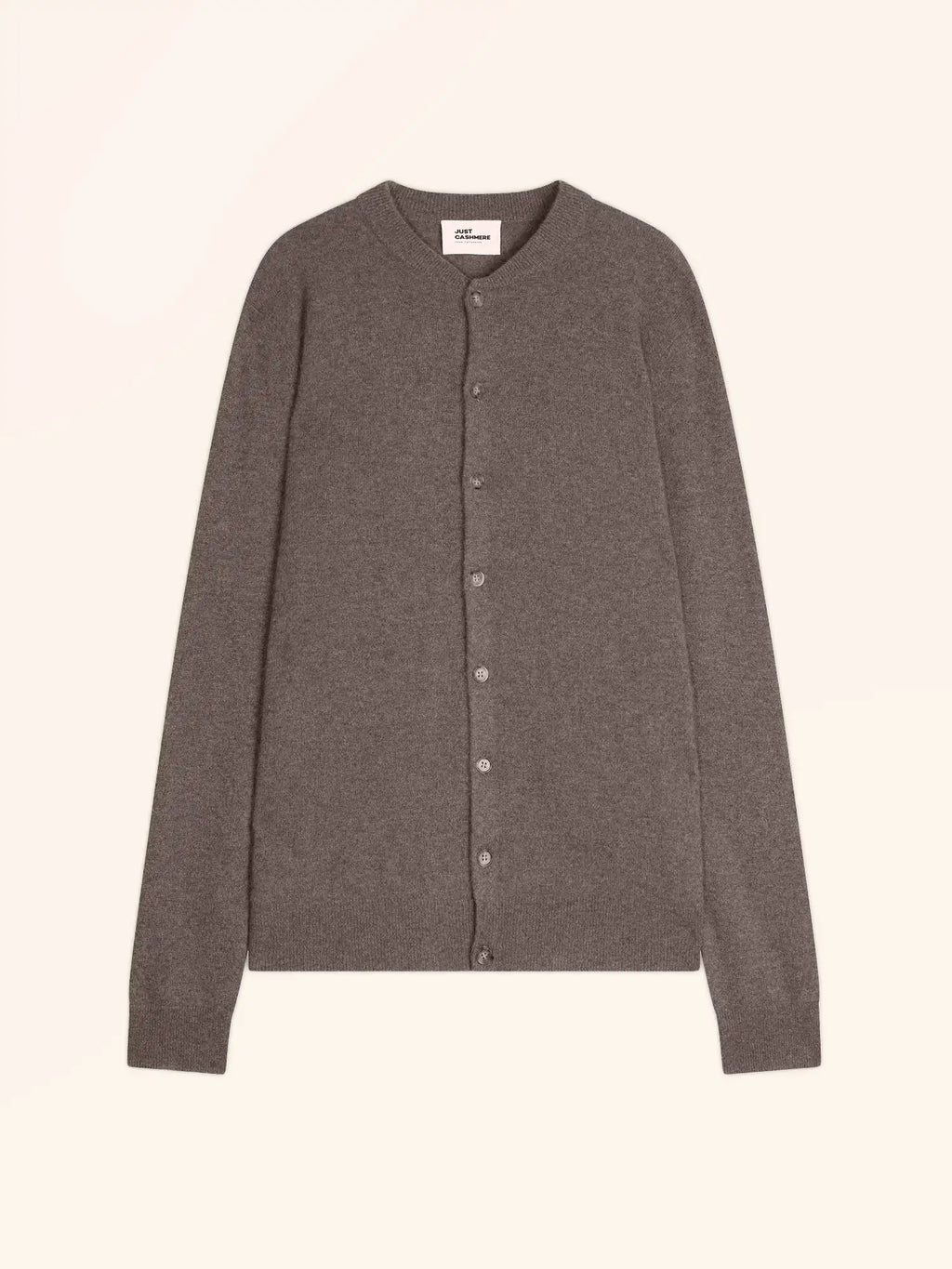 ANAIS cardigan col rond taupe chiné
