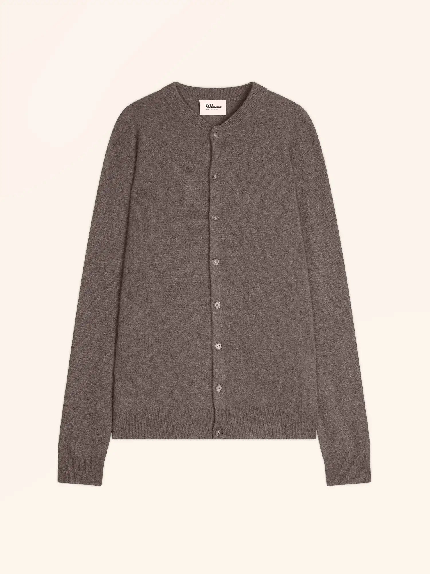 ANAIS cardigan col rond taupe chiné
