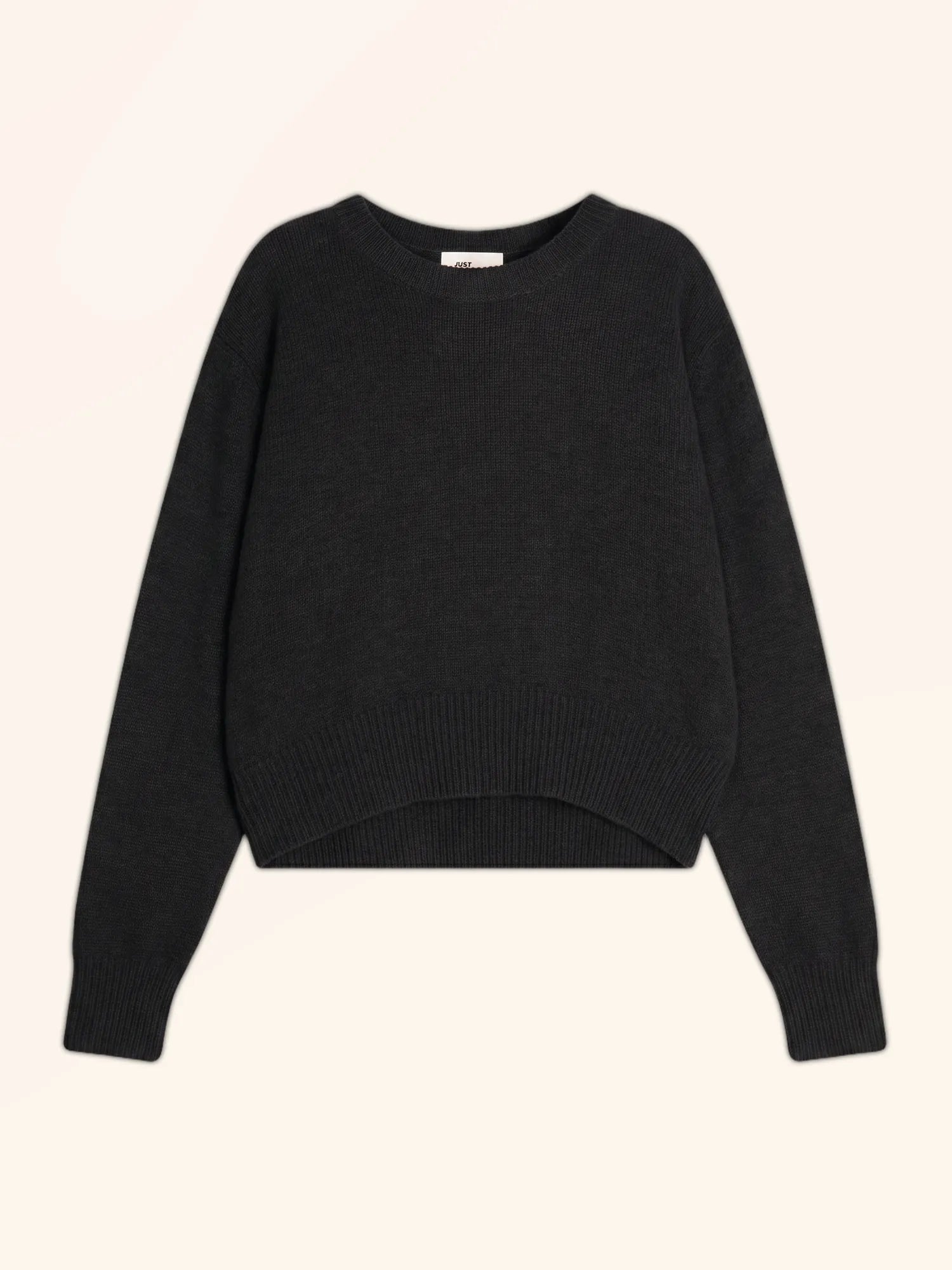 MARGAUX pullover rundhalsausschnitt 6-fädig schwarz