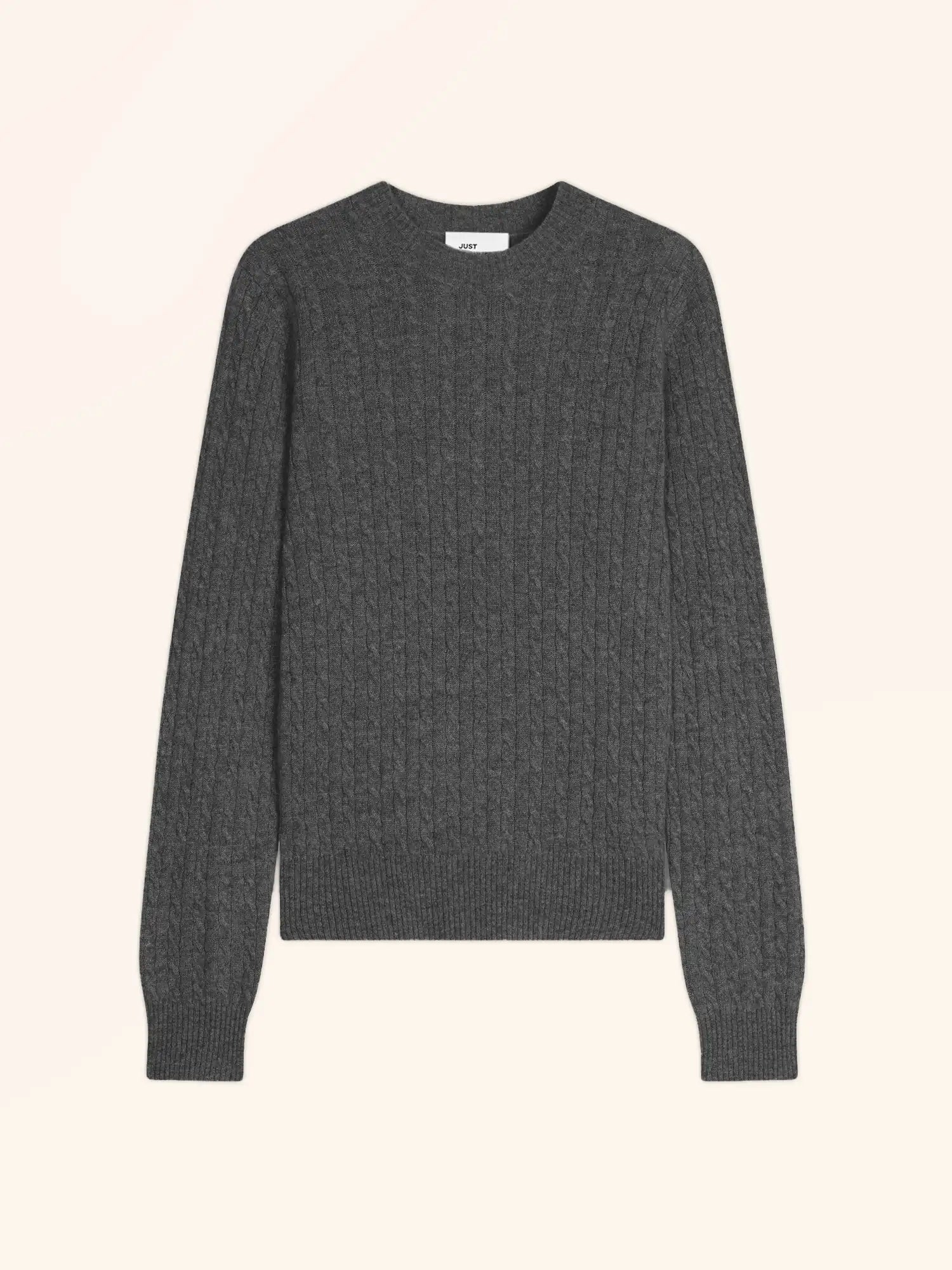 JADE pullover rundhalsausschnitt anthrazit meliert