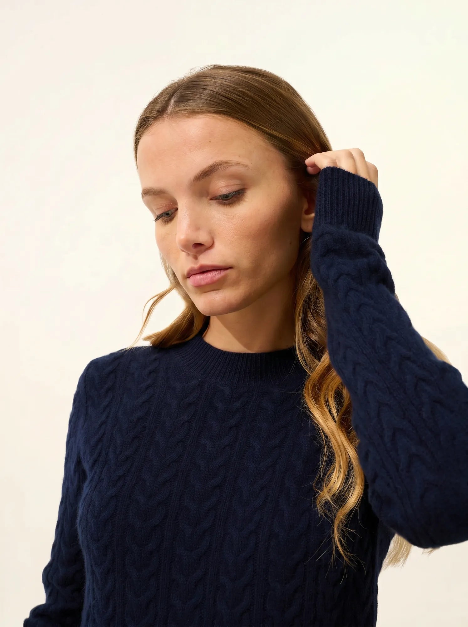 ALICE pullover rundhalsausschnitt 4-fädig marineblau