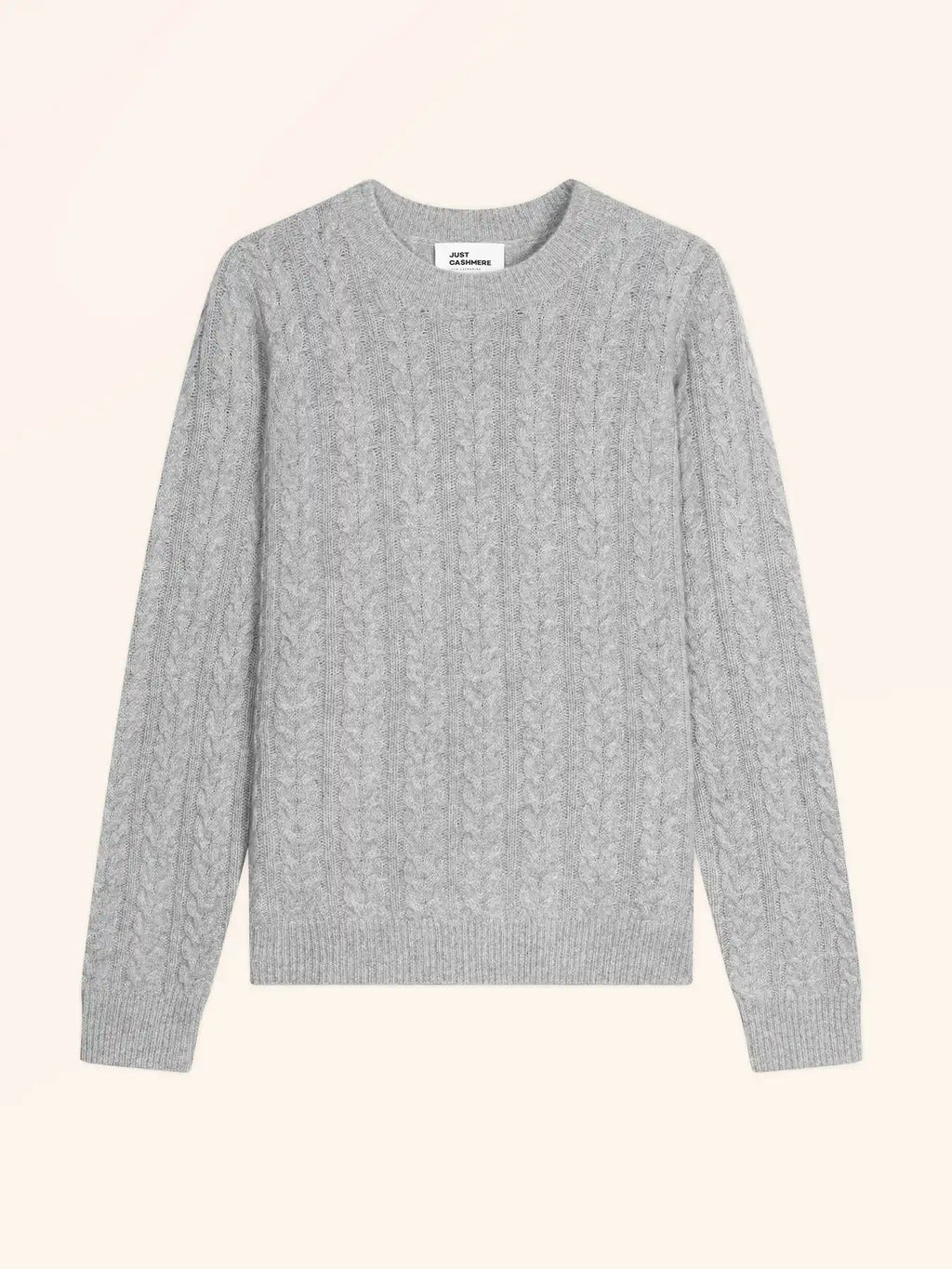 ALICE pullover rundhalsausschnitt 4-fädig wolke meliert