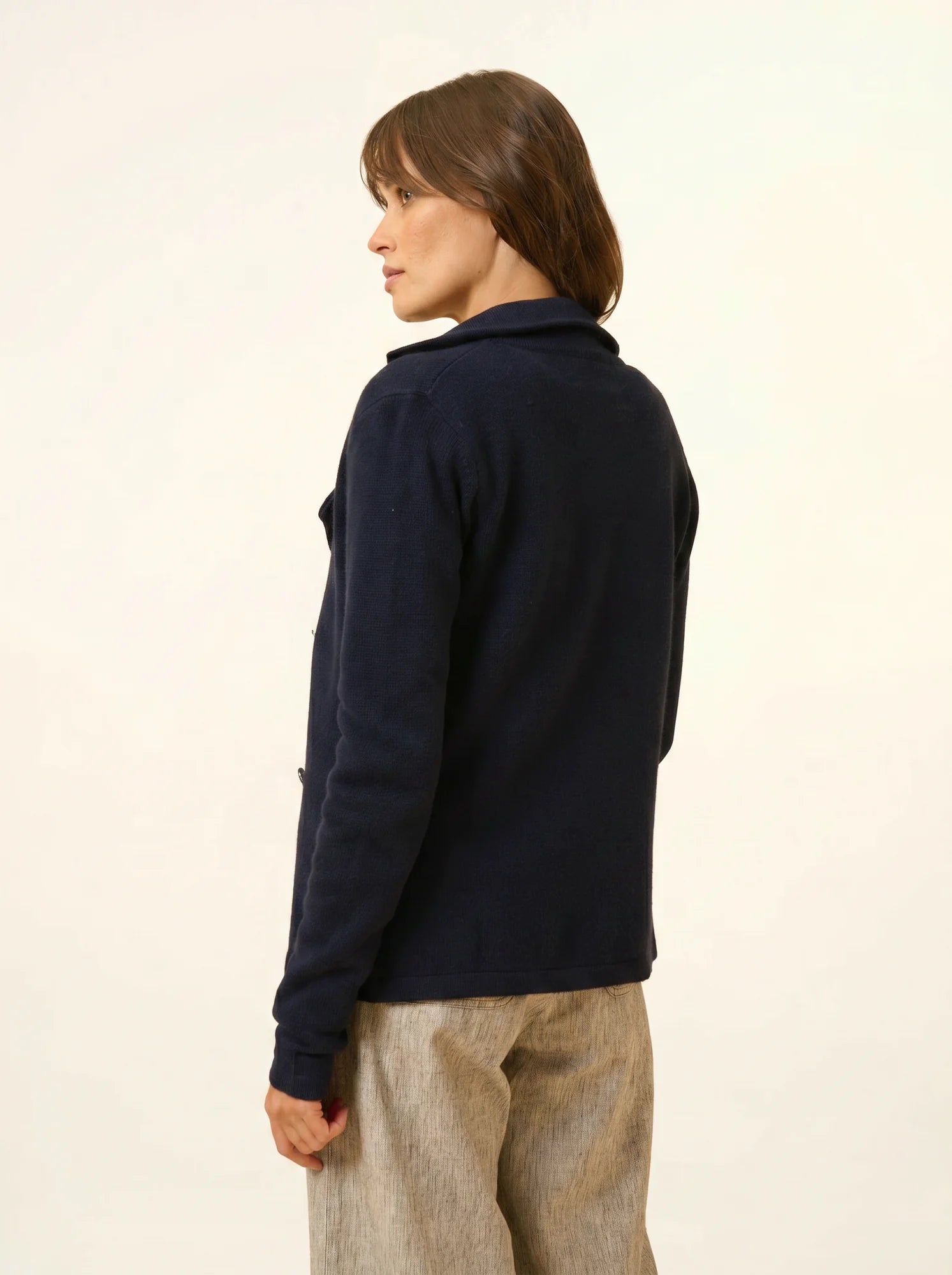 CHLOE jacke geknöpft col tailleur 4-fädig marineblau