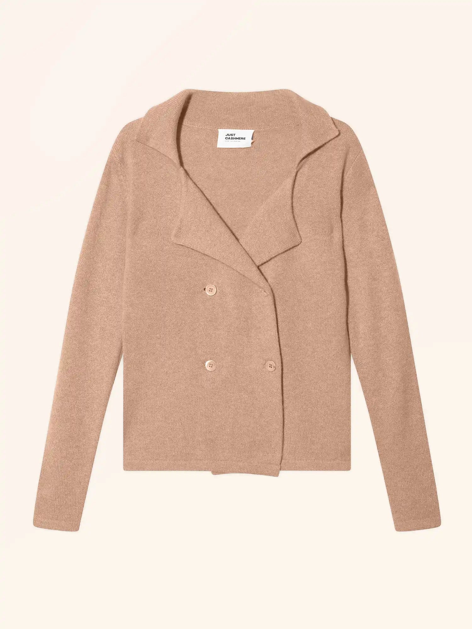 CHLOE jacke geknöpft col tailleur 4-fädig camel meliert
