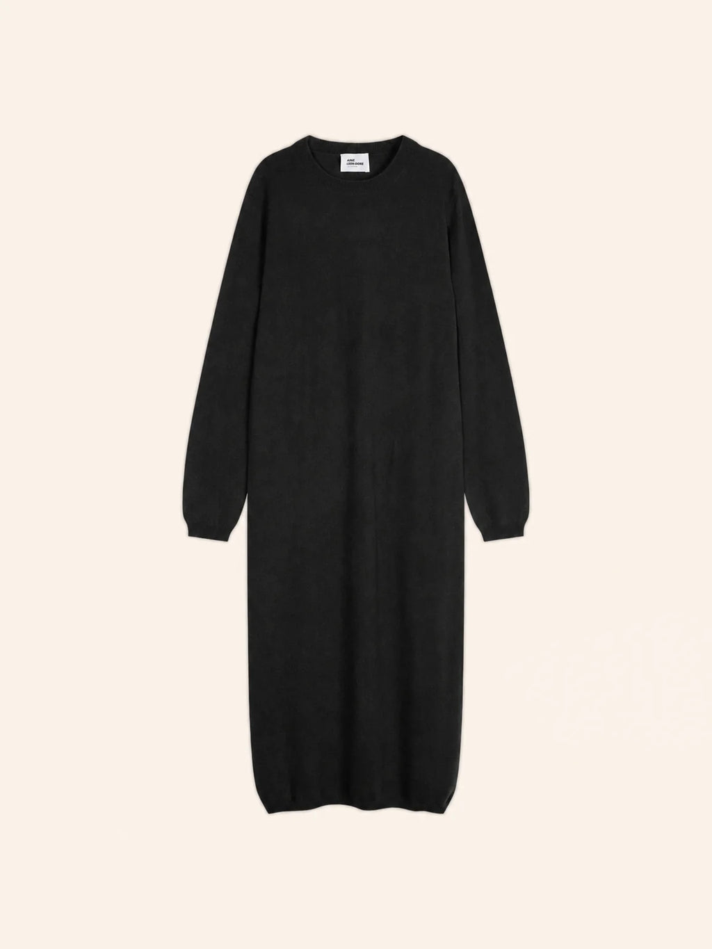 LINA robe col rond noir