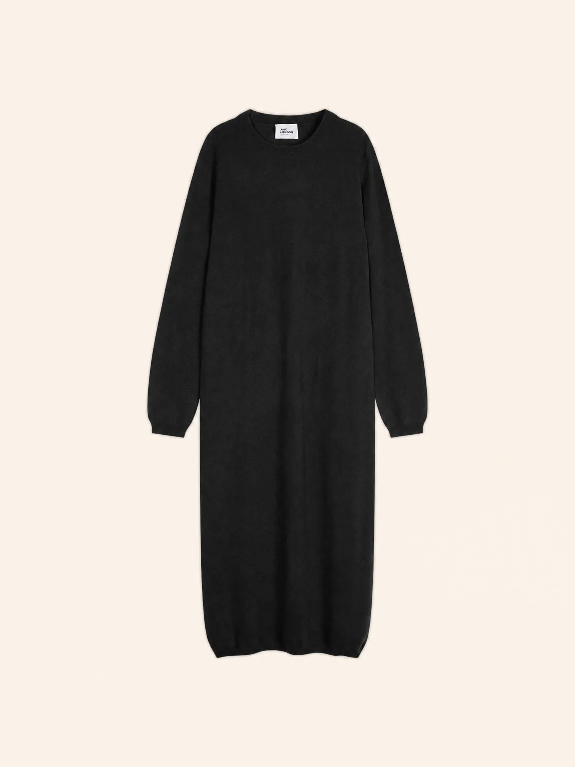 LINA robe col rond noir