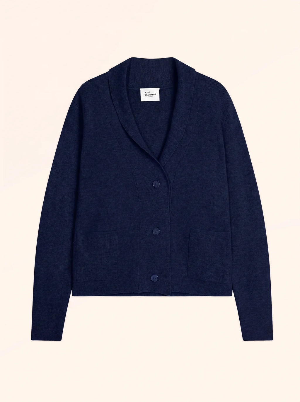 MILA jacke geknöpft schalkragen marineblau