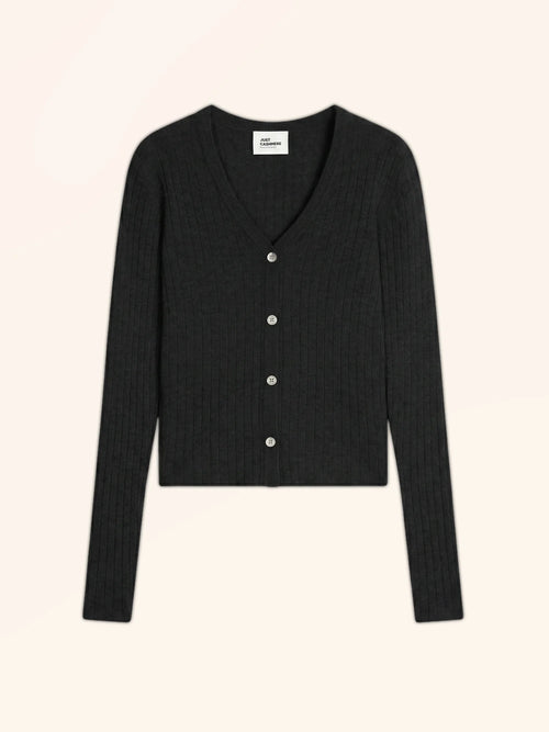 CAMILLE cardigan col V noir
