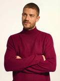 EVA pullover stehkragen bordeaux