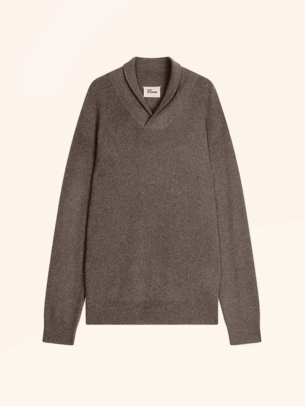 NINA pullover schalkragen taupe meliert